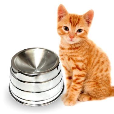 Imagem de Comedouro Ergonômico Elevado Para Gatos Cat Pet - JKVERAS