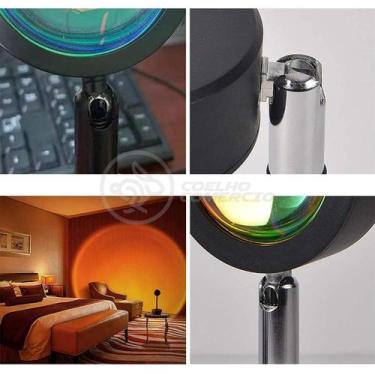 Imagem de Projetor Mini Ring Light Sunset Tik Tok Usb Pôr Do Sol Nº4 - Smart Bra