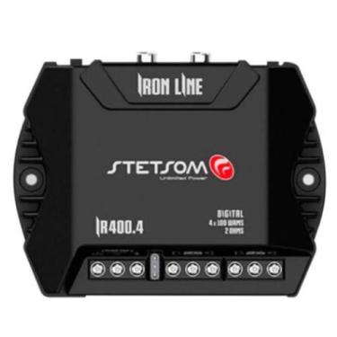 Imagem de Modulo Stetsom Ir400 4 Canais 400W Bridge 4Ohms Graves Forte - A.R Var