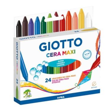 Imagem de GIOTTO Cera Maxi Giz de Cera Estojo com 24 Cores