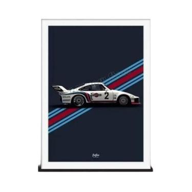 Imagem de Pôster Retrô De Carro Clássico, 24 Horas De Le Mans, Arte De Parede, P