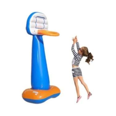Imagem de Estrutura Inflável De Basquete Em PVC Para Festa Na Piscina, Brinquedo