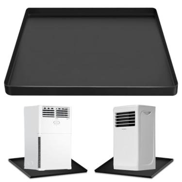 Imagem de Bandeja coletora de ar condicionado portátil com borda elevada, bandeja de drenagem CA de silicone de 49,8 cm x 59,9 cm para unidade CA de 5.000 a 14.000 BTU, bandeja coletora CA para captura e