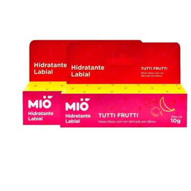 Imagem de Kit 2 Hidratante Labial Mió Sabor Tutti Frutti 10g
