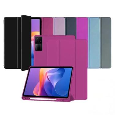 Imagem de Capa Smart Case para Xiaomi Redmi Pad SE 11'' – Magnética, Sleep/Wake, Suporte para Caneta, Tampa Magnética e Suporte Integrado (Vinho, Redmi Pad SE 11'' (Apenas capa))