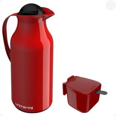 Imagem de Kit Garrafa Térmica 1 Litro Siena Unitermi com Açucareiro 350 ML Café 
