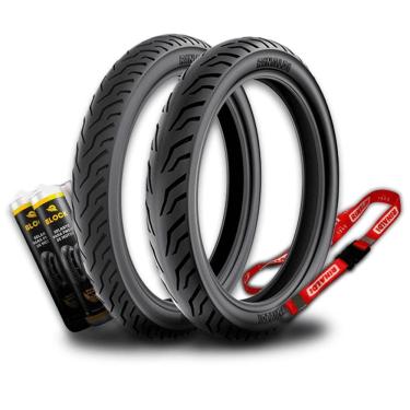 Imagem de Par Pneus Nova Pcx 100/80-14 + 120/70-14 Ss48 Rinaldi + Brindes