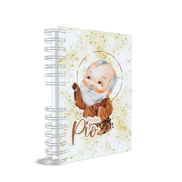 Imagem de Agenda Católica 2026, Padre Pio, Azul, Capa 02