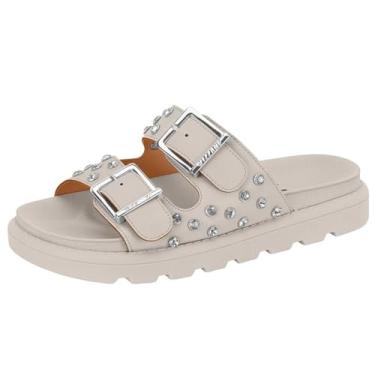 Imagem de Chinelo Flat Feminino Conforto Strass Tendência Vizzano