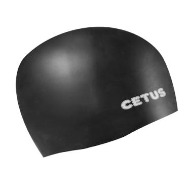 Imagem de Touca de Silicone para Natação Cetus - Preto
