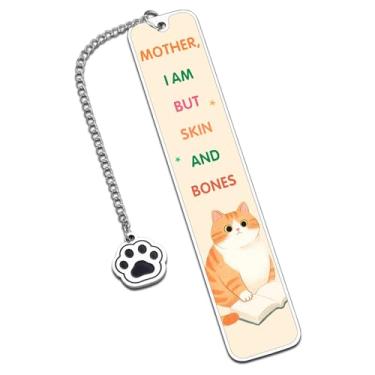 Imagem de Marcador de livro engraçado para gatos, presentes para mulheres, meninas, amantes de livros, presentes para mulheres, leitoras, marcadores de livros para leitura, mulheres, amantes de gatos, fofo
