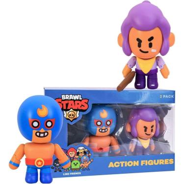 Imagem de Brawl Stars Shelly & El Primo Blaster Wrestler Brawler Set