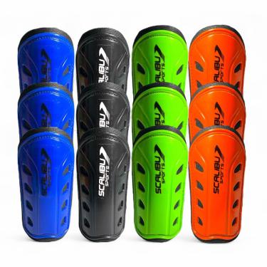 Imagem de Scalibu, Kit com 12 Caneleiras para Futebol/Futsal, Futy, Adulto
