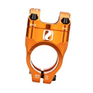 Imagem de UGPLM Suporte de bicicleta de estrada, suporte de garfo dianteiro para reparo, diâmetro do guidão 1,25" de substituição para bicicletas BMX Downhill, Laranja