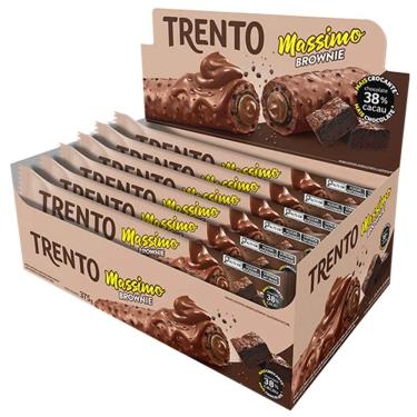 Imagem de Caixa Chocolate Trento Massimo Chocolate Brownie 38% Cacau 15 Unidades