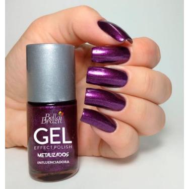 Imagem de Esmalte Metalizado Influenciadora Efeito Gel Bella Brazil 9ml