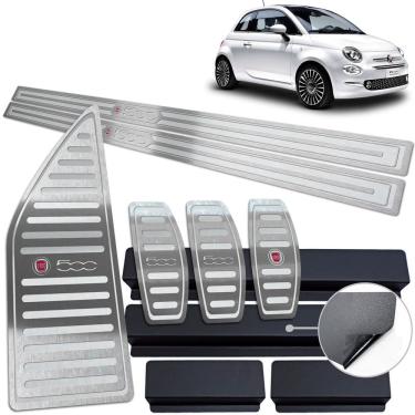 Imagem de Soleira Pedaleira Descanso Fiat 500 Prata Manual