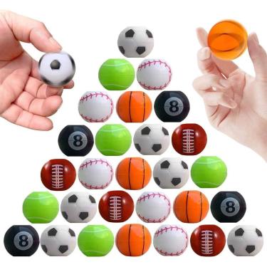 Imagem de Brinquedos Fidget Spinners Sports Balls, 32 unidades para crianças de 4 a 8 anos