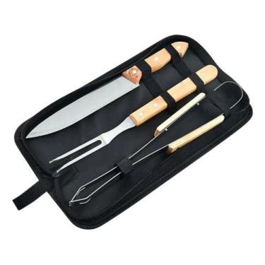 Imagem de Kit Churrasco B-max - Utensílios P Churrasco, 3 Peças