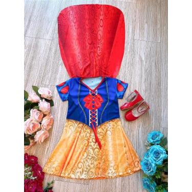 Imagem de Fantasia Temática Branca de Neve para Crianças - Fabuloso Ateliê, 8