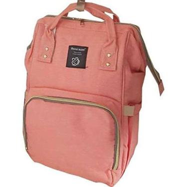 Imagem de Mochila maternidade baby bag casual 1005 salmao