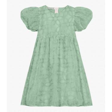 Imagem de Vestido em Poly Bordado Viscose Khyara Trick Nick Verde, 2, Verde