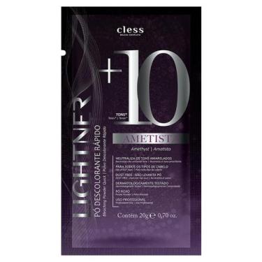 Imagem de Pó Descolorante Cless Ametista 20g Abre Até 8 Tons Neutraliza Tons Ama