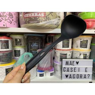 Imagem de Concha Ideal Preta Tupperware - Utensílio de Cozinha