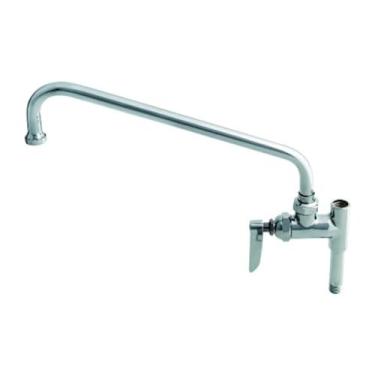 Imagem de T&S Brass Torneira adicional B-0156-CR com cartucho de cerâmica e bocal giratório de 30,5 cm