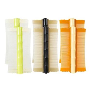 Imagem de DeaHea Pacote com 6 pentes de piolhos pentes de pulgas pente de cabelo dupla face pentes de dentes finos pente para caspa para cuidados de animais de estimação tampa de berço pele morta tratamento de