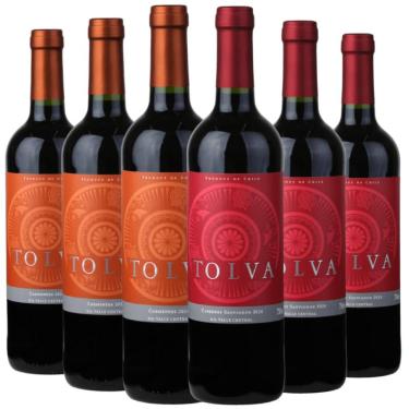 Imagem de Kit 6 Garrafas Vinho Tolva Carménère e Cabernet Sauvignon