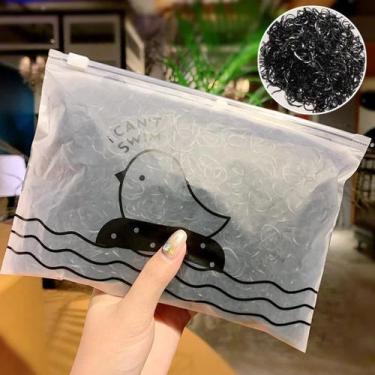 Imagem de 500/1000/3000 Peças Bolsa Elástico De Cabelo Feminino Descartável Mult