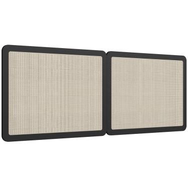 Imagem de Cabeceira Cama Box Casal Queen Painel Com Telinha 160cm Moss A03 Nero - Lyam Decor