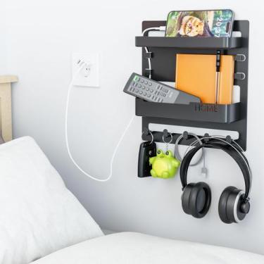Imagem de Prateleira de cabeceira Suoxing para montagem na parede para quarto, t