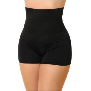 Imagem de Short Modelador Anágua Cinta Compressão Cós Alto Confortável Feminino-Feminino