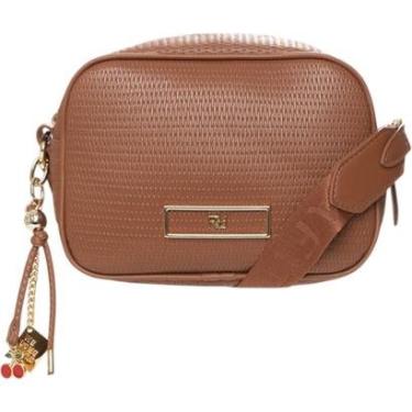 Imagem de Bolsa Mini Feminina Texturizada Casual Dia a Dia Alça Transversal Detalhes Metalizados Rafitthy 28.1-Feminino