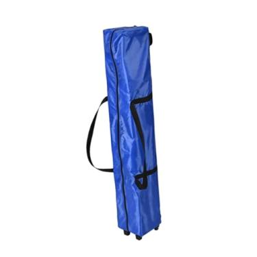 Imagem de Generic Bolsa de armazenamento para equipamentos de camping com rodas, bolsa de transporte dobrável para barraca, guarda-sol de praia, dossel, Azul