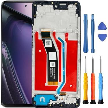 Imagem de Foufinin Substituição de tela para Motorola G 5G 2024 para Moto G 5G 2024 com moldura XT2417 XT2417-1 XT2417-6 XT-2417D Display LCD Touch Digitalizador Assembléia com ferramentas preta