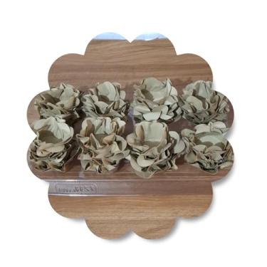 Imagem de Forminhas para Doces, 80 Peças Decorativas em Formato de Flor para Festas, Casamentos e Aniversários (Mocha)