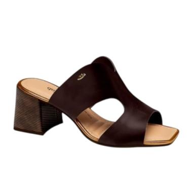 Imagem de Tamanco Salto Bloco Médio Design Vazado Dakota Y9191 (Café, BR, Adulto, Numérico, 36)