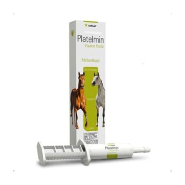 Imagem de Platelmin Pasta 30g Vermífugo para Cavalos em Seringa Ucbvet Uso Veterinário