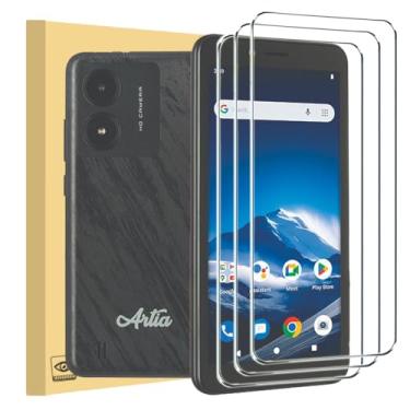 Imagem de Covthch Compatível com protetor de tela Artia SP545 Hero, dureza 9H, antiarranhões, sem bolhas, protetor de tela de vidro temperado transparente HD compatível com Artia SP545 Hero -3 unidades