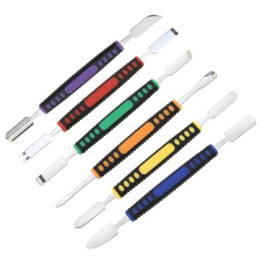 Imagem de Conjunto de 6 peças de pontas duplas de metal, abertura profissional, ferramenta de reparo de abertura para iPhone, iPad, iPod, celular, tablet, laptop