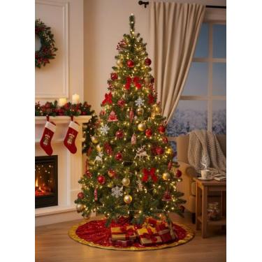 Imagem de Árvore de Natal Verde Clássica Luxo  3 Tamanhos 180cm, 210cm e 240cm c