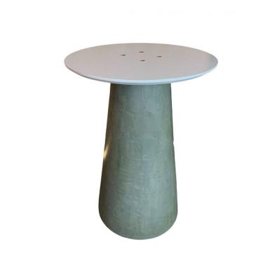 Imagem de Base Mesa Cone Cimento Queimado 60cm Até 110cm Cinza