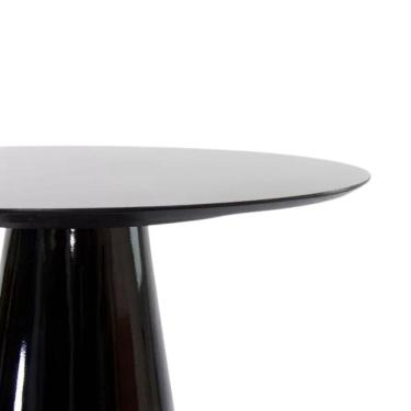 Imagem de Mesa De Jantar Cone Oval 244x137 Cm Laqueada Cores Preto