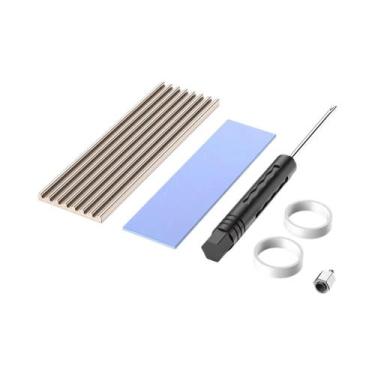 Imagem de Dissipador De Calor De Alumínio Para SSD M.2 2280 Com Almofada Térmica