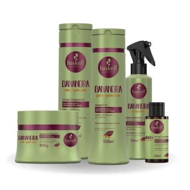 Imagem de Kit Cabelos Danificados Bananeira Pós Química Haskell 300ml