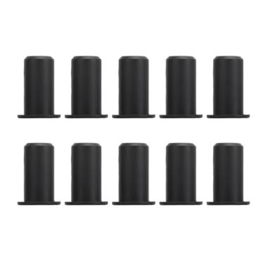 Imagem de Cryfokt Kit de Roteamento de Cabos - Função de Proteção de Antena - Embelezar Orifícios de Parede Feitos de Silicone Premium, Adequado para Casa, Escritório e Shopping Centers (Preto)