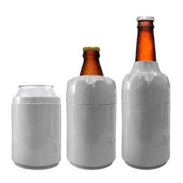 Imagem de Porta Garrafa Térmico 3 Em 1 Long Litrinho Lata Várias Cores (CINZA)